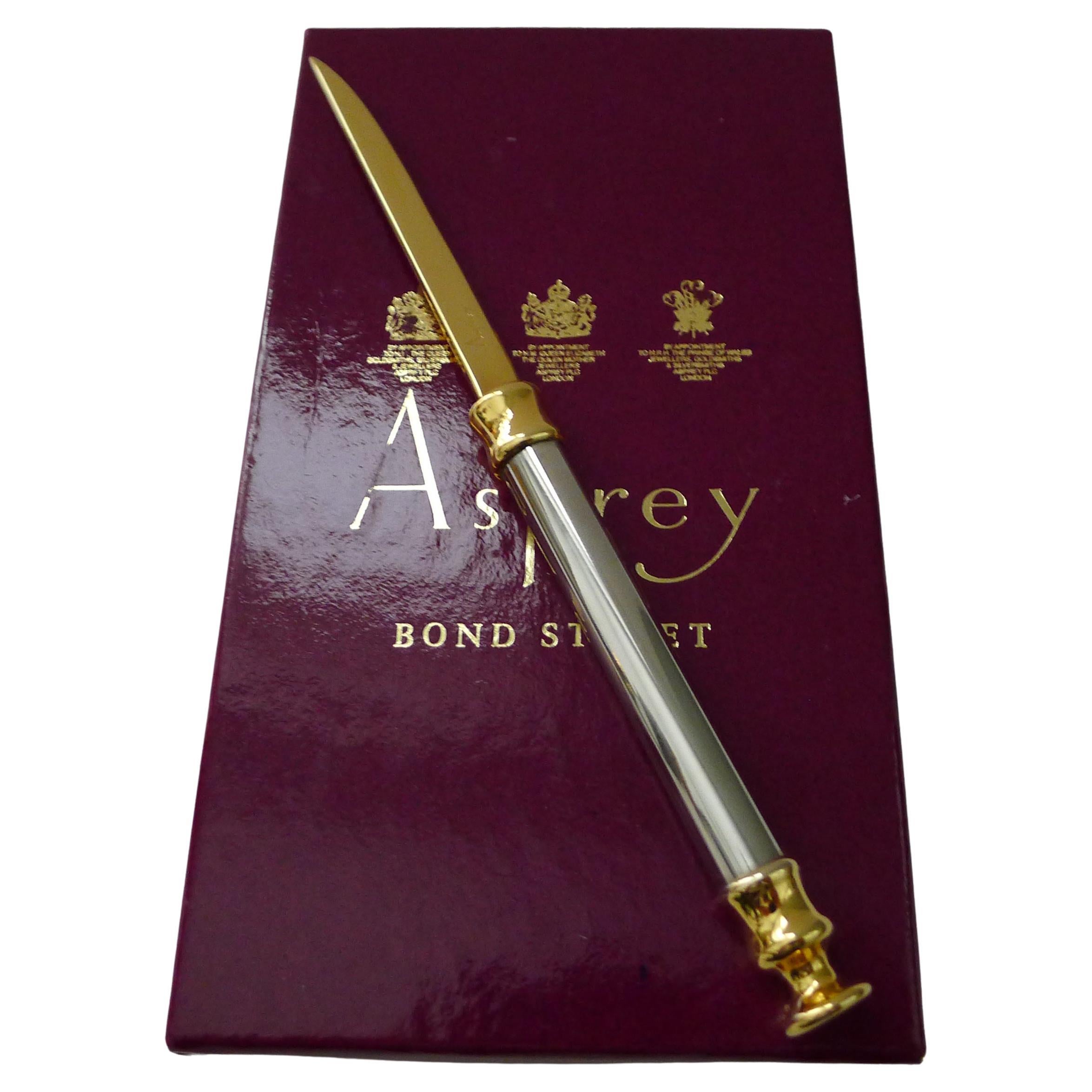 Boxed Vintage Asprey Letter Opener