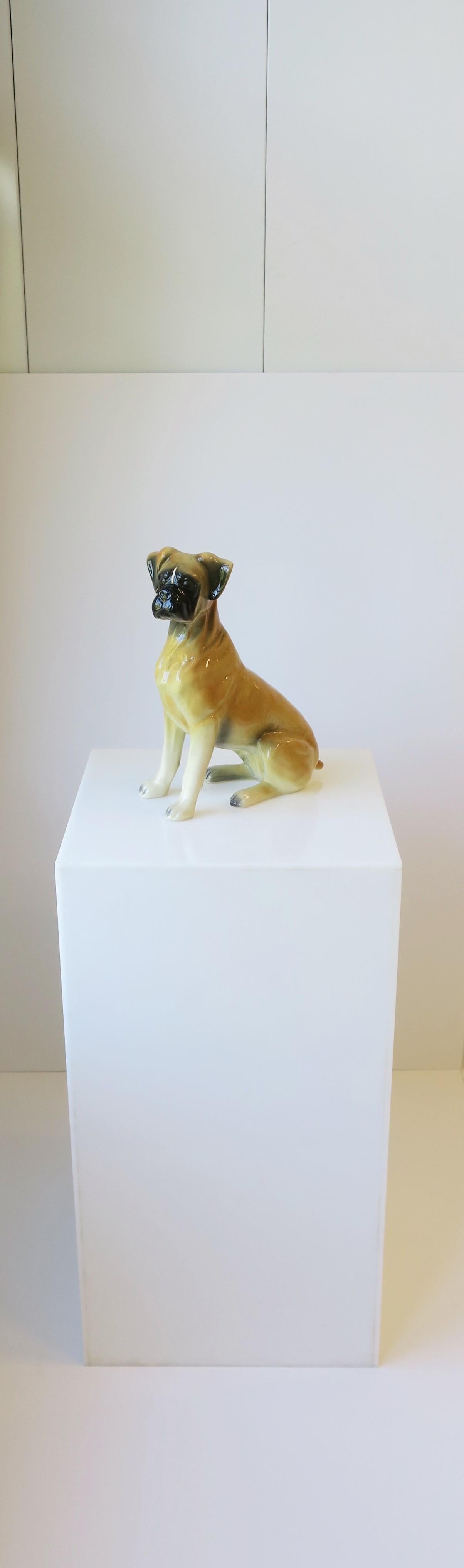 porcelain boxer dog figurines