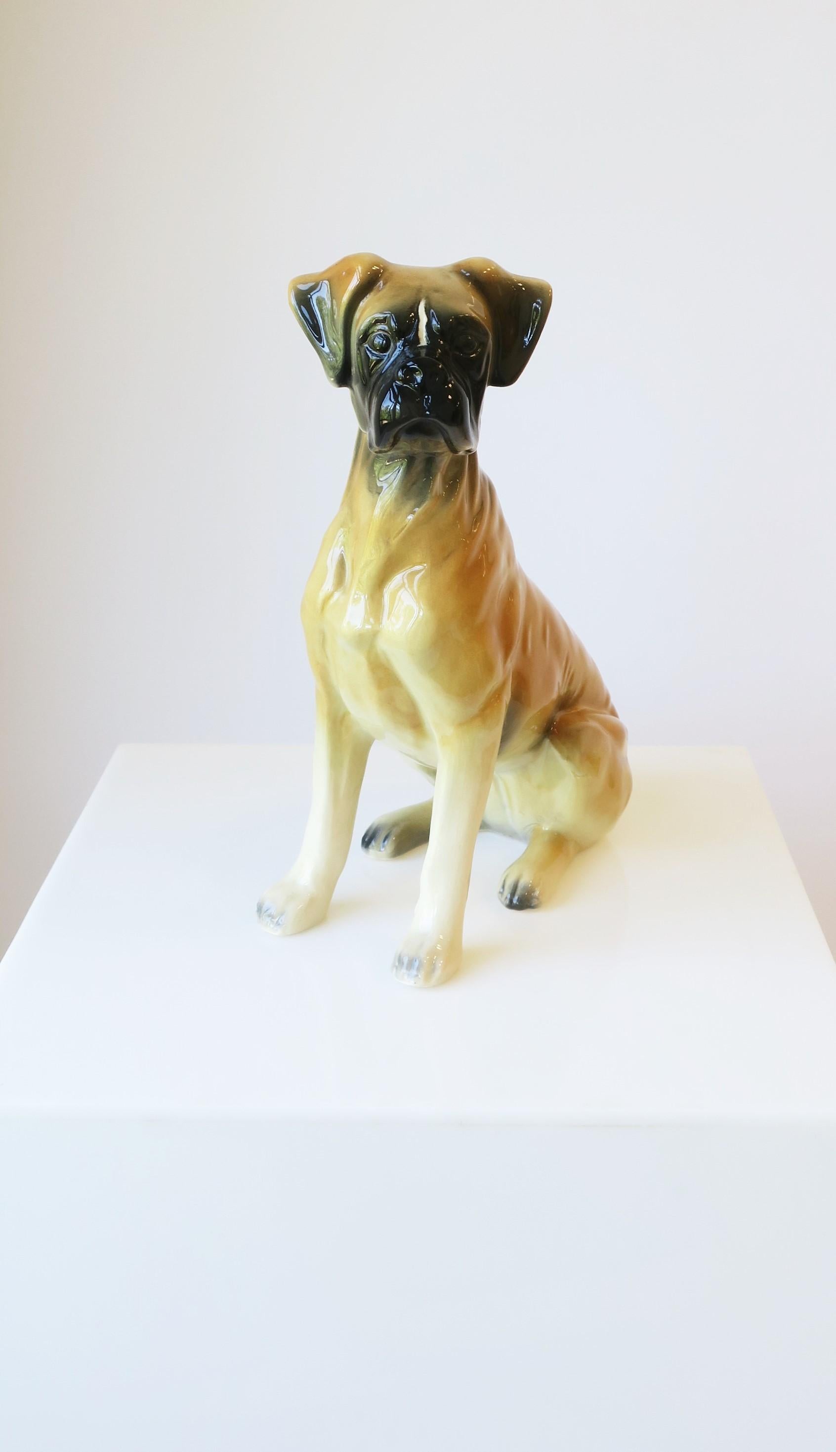 Dutch Ceramic Boxer Dog For Sale