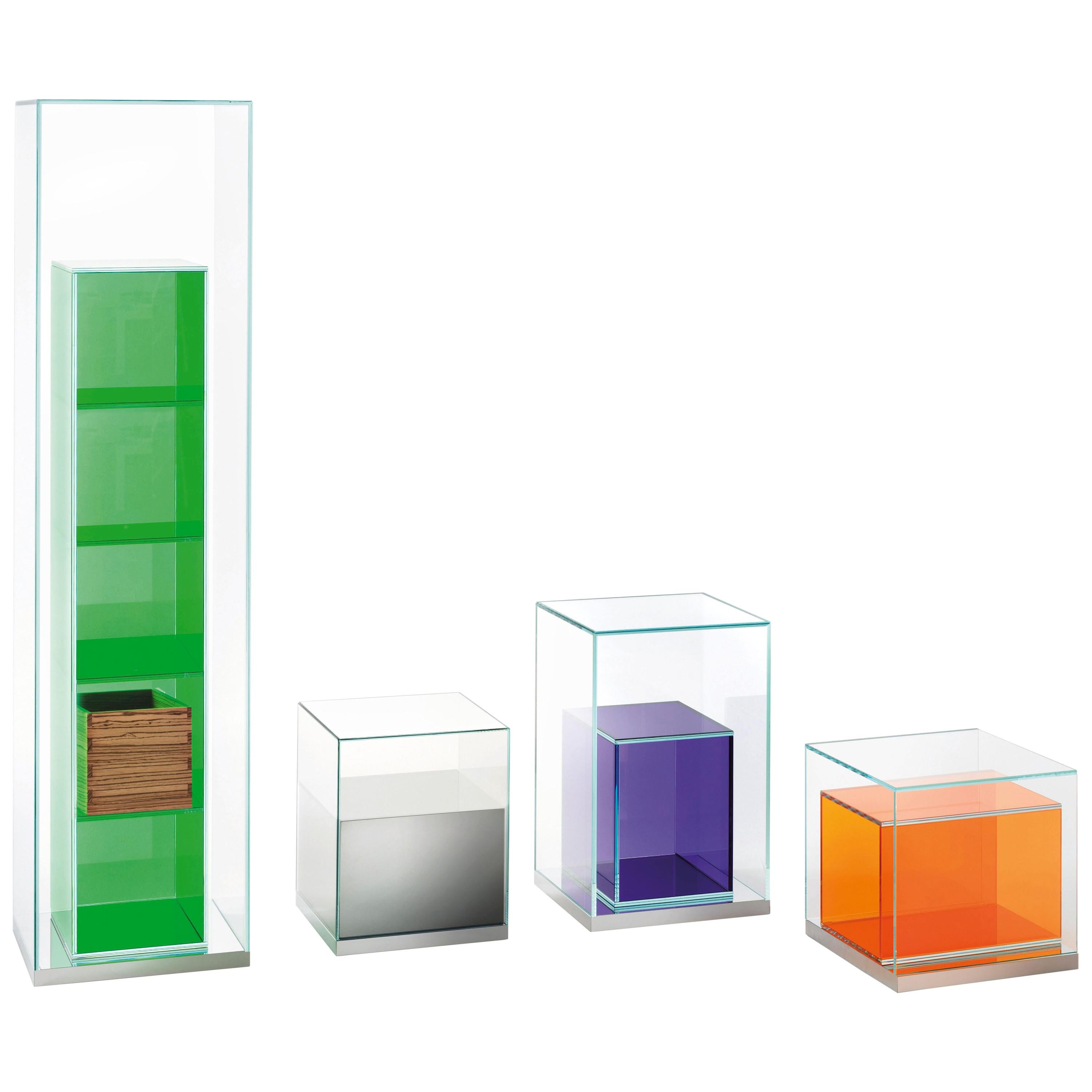 Layers Large Glass Bookshelves, by Design Nendo from Glas Italia For Sale at 1stdibs