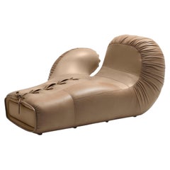 Boxing Glove, Leather Left Lounge Chair, Contemporary Design