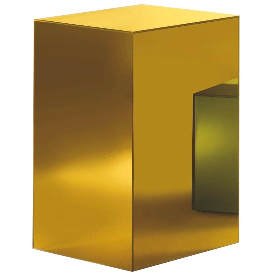 BOXY Large Storage Unit in Yellow Glass by Johanna Grawunder for Glas Italia