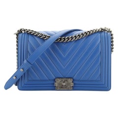 Boy Flap Bag Chevron Lambskin New Medium