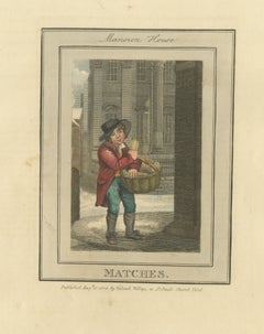 Boy Selling Matches at the Mansion House, Cries of London, 1804