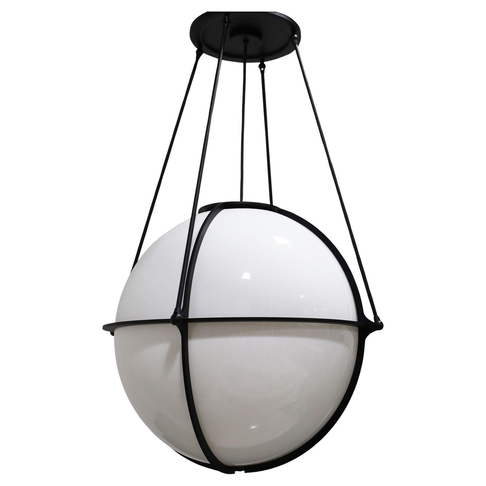 Boyd Globe Chandelier in Black For Sale