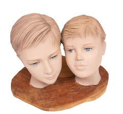 Boys mannequin Heads 1960s Holland