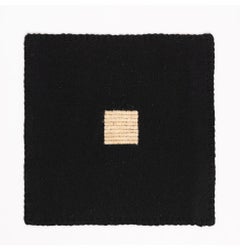 BOZ Woven Rug Black Large by Hermhaus