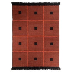 Alfombra tejida BOZ Azulejo Rojo Pequeño by Hermhaus