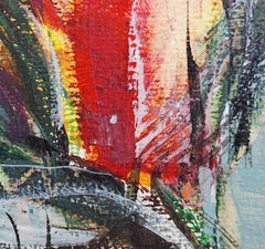 Tulipanes. Pintura al gouache, Abstracto, Figurativo, Floral, Artista polaco