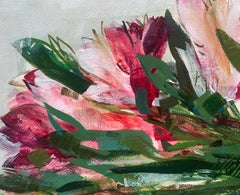 Tulips. Gouache Painting, Abstract, Figurative, Flowers, Polish art