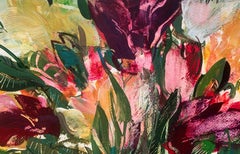 Tulipani. Pittura a guazzo, Astratto, Figurativo, Fiori, Arte polacca