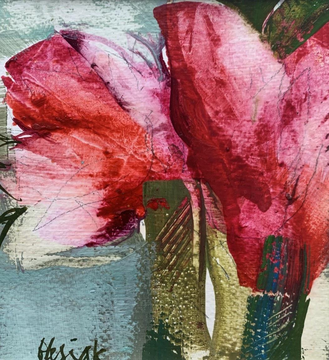 Tulips - Oil & Acrylic Painting, Abstract, Figurative, Flowers, Polish art