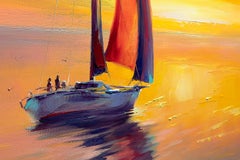 Meeting the Sun, Painting, Oil on Canvas