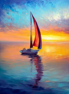 Meeting the Sun, Painting, Oil on Canvas