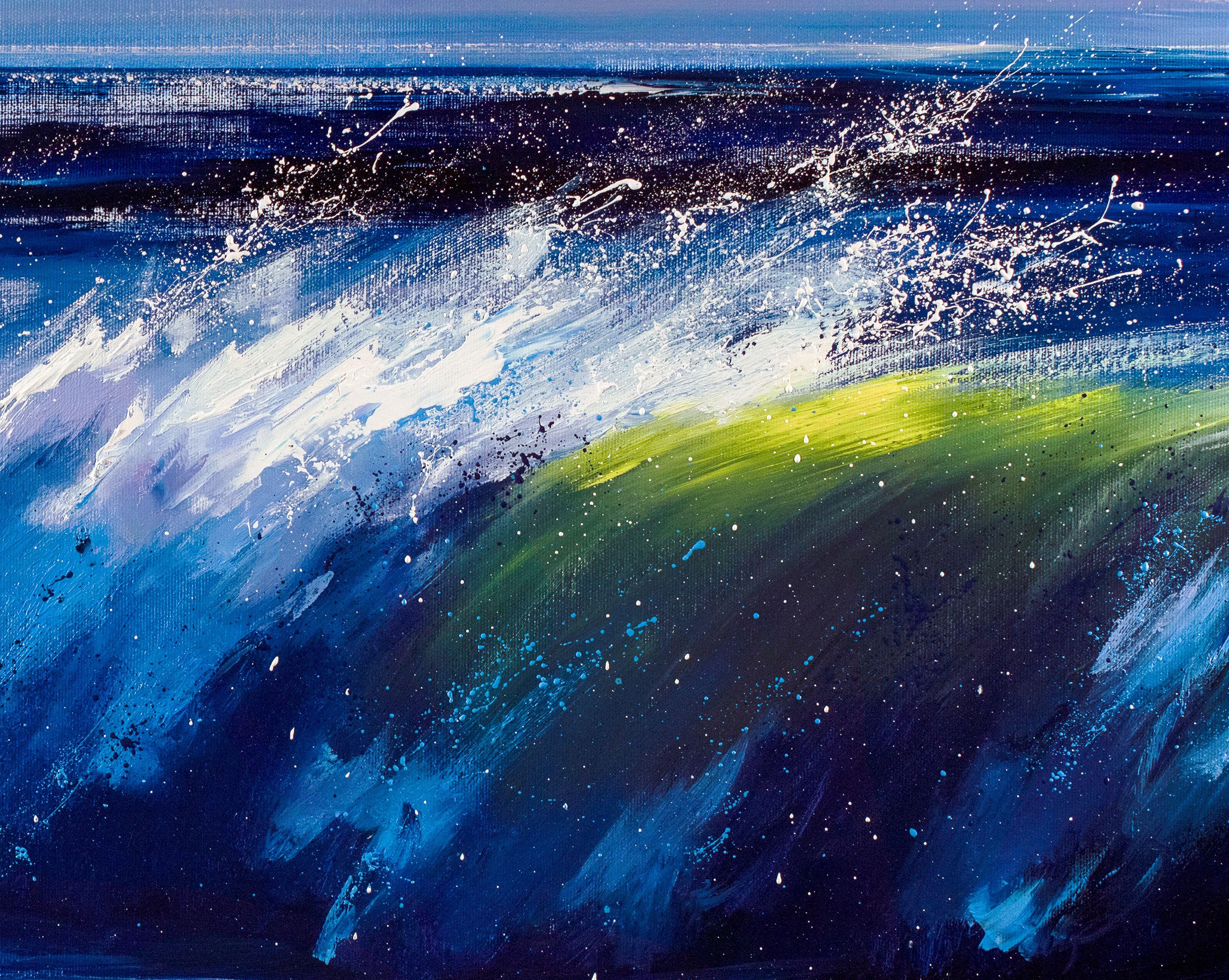 Ocean Wave, Painting, Oil on Canvas For Sale 1