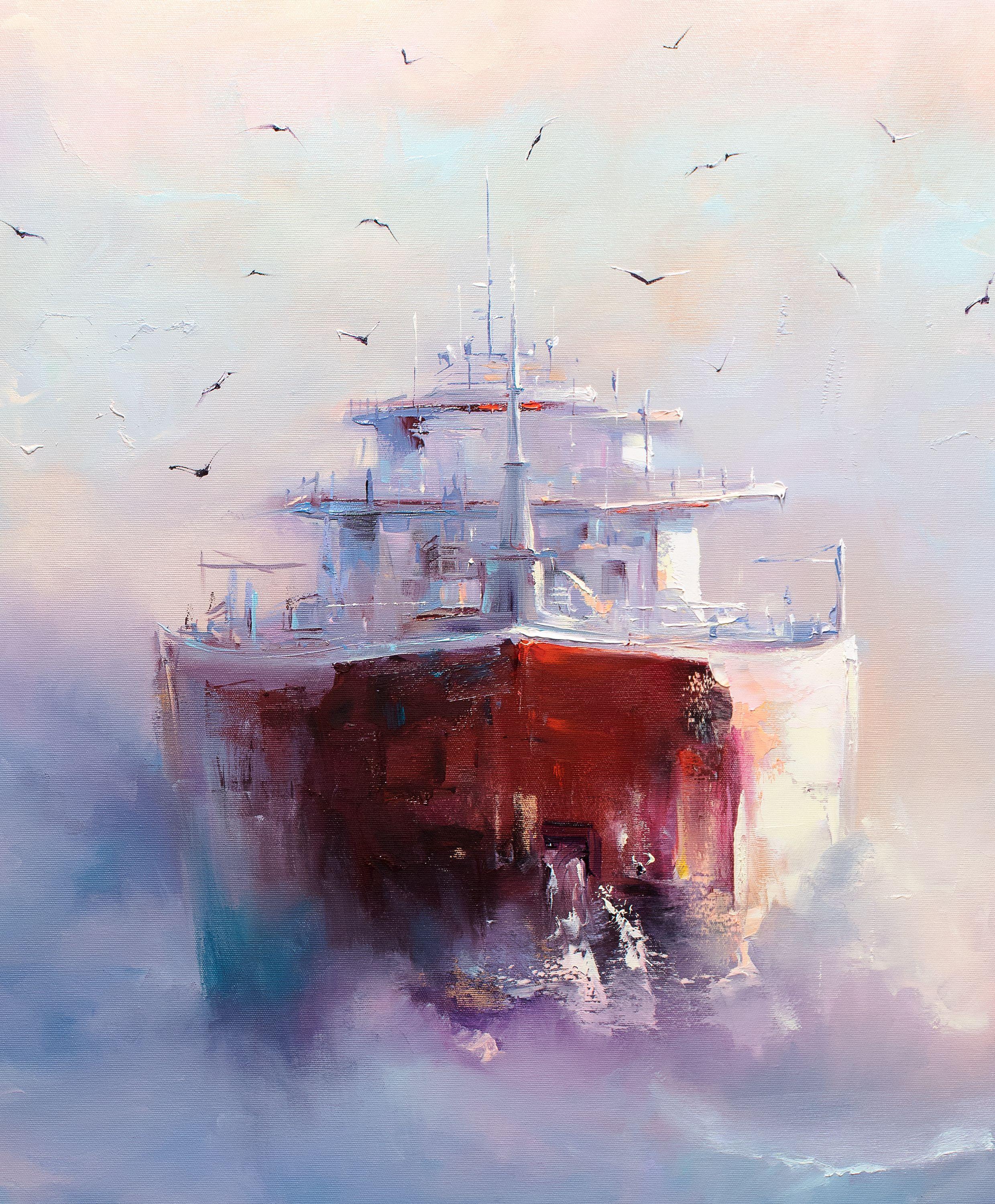 Through the Sunny Haze, Painting, Oil on Canvas For Sale 3