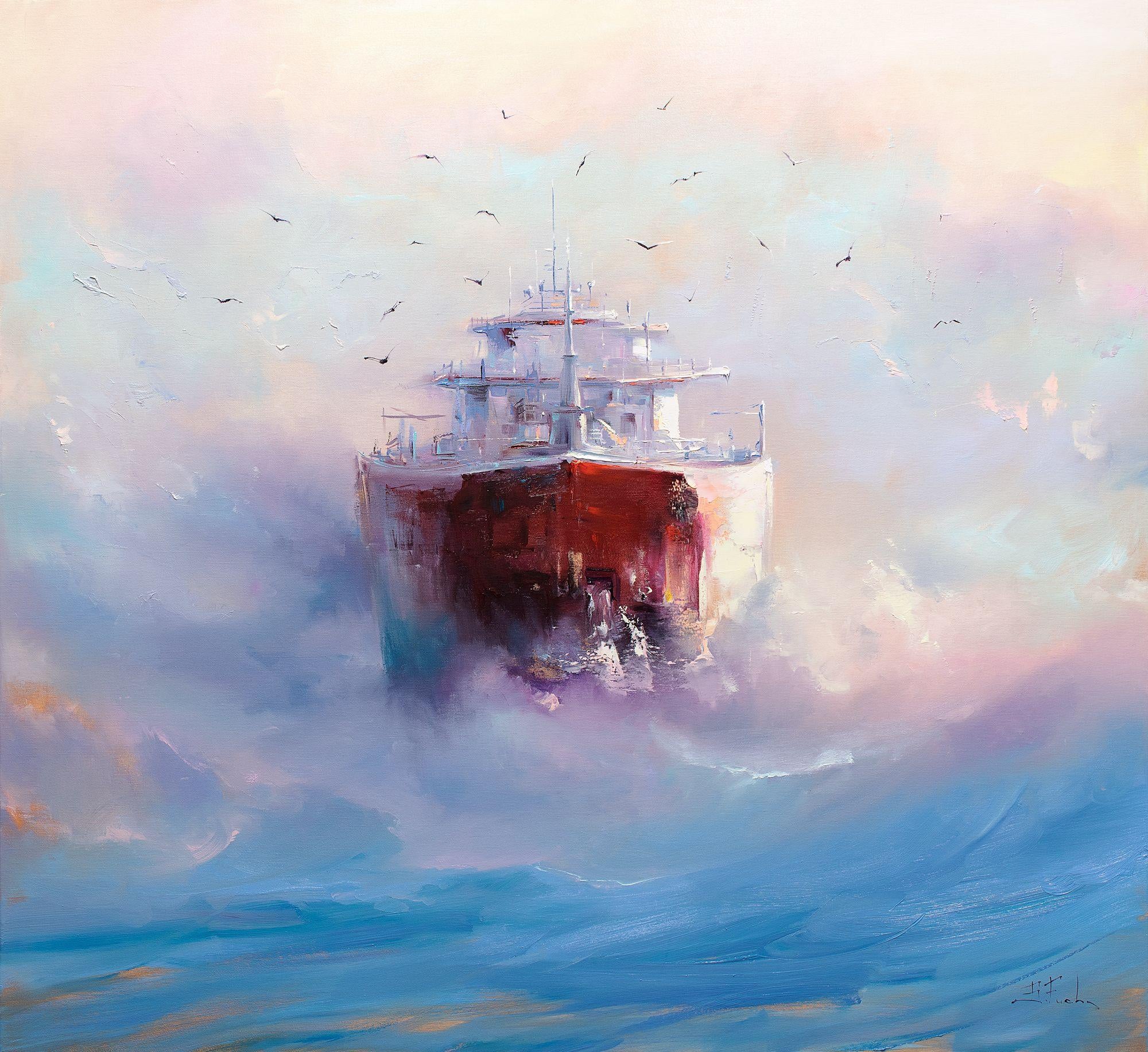 Through the Sunny Haze, Painting, Oil on Canvas