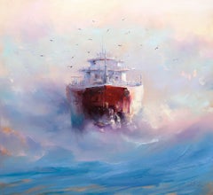 Through the Sunny Haze, Painting, Oil on Canvas