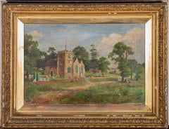 B.P Gast - 1903 Oil, The Village Church