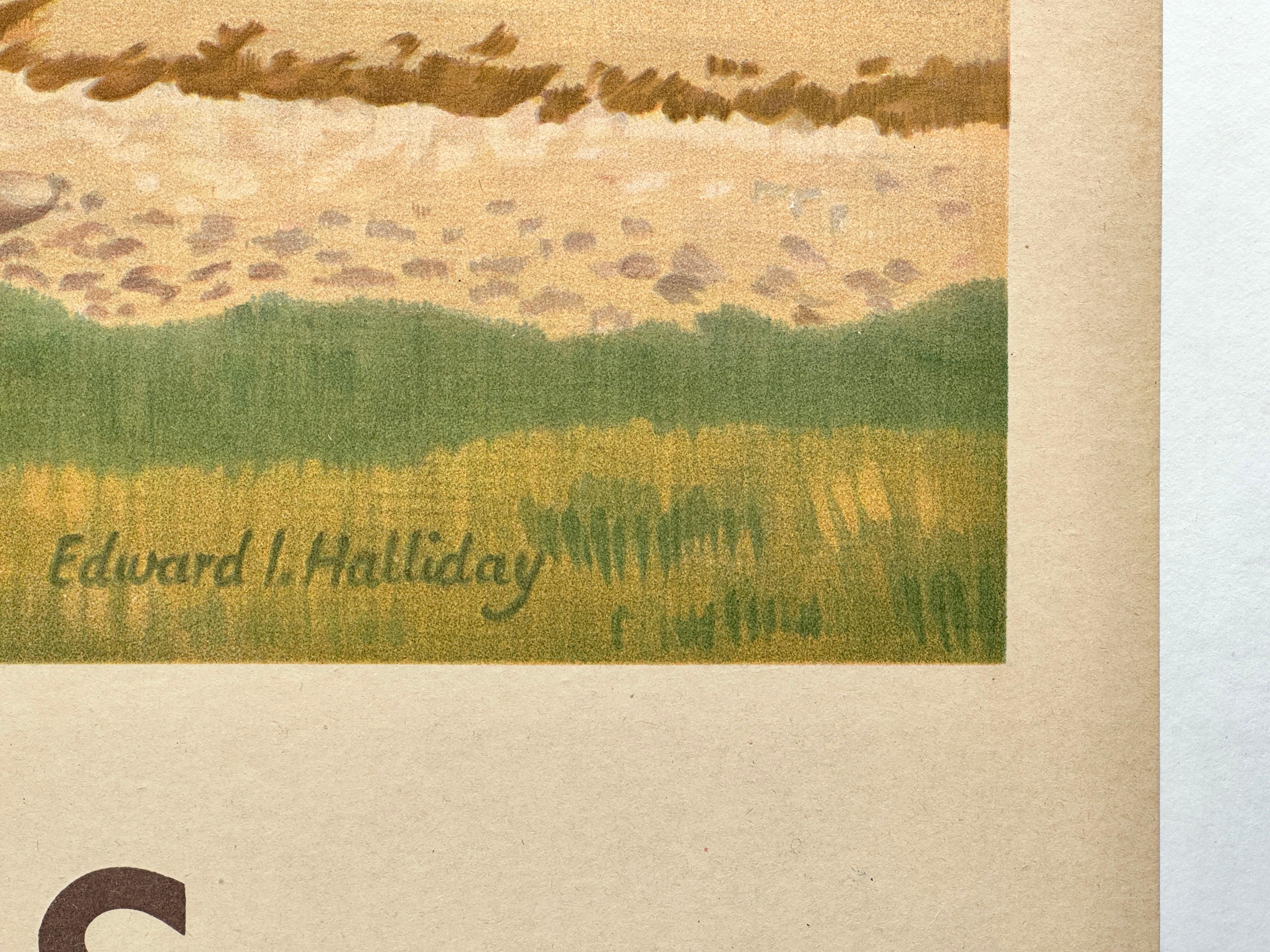 BR Western Highlands Poster originale d'epoca di Edward Halliday, 1950 in vendita 2