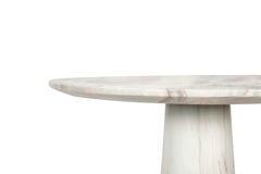 Agra Bar Table in Estremoz Marble with Gold Details