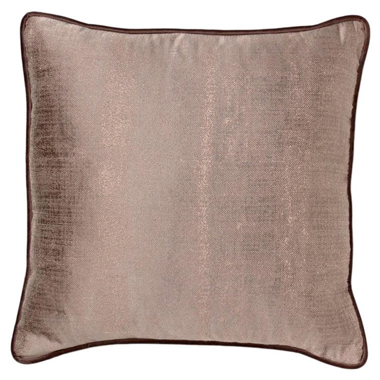 Atlas Pillow in Brown Twill For Sale