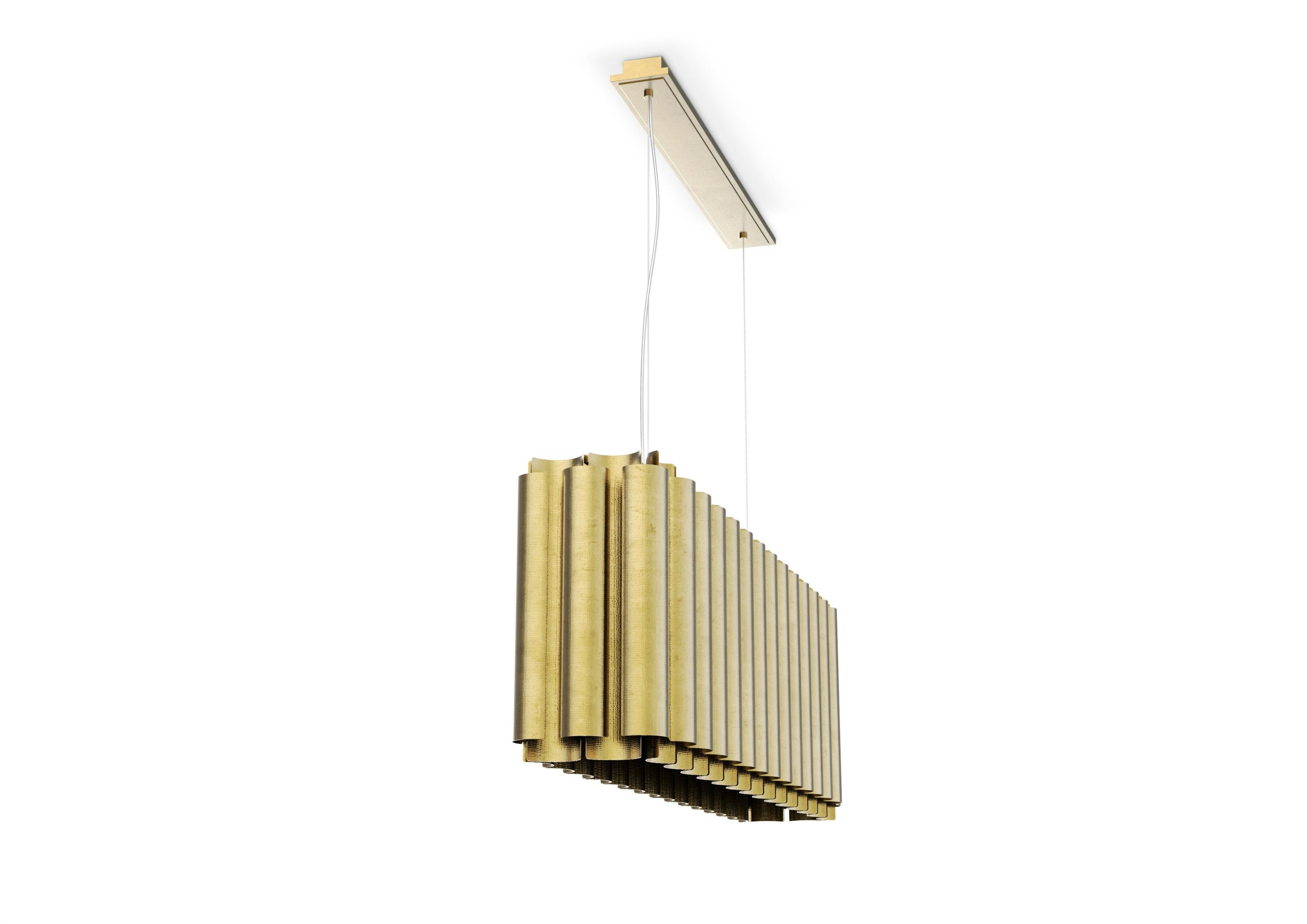 hammered brass pendant light