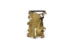 Contemporary Modern Cay In Bronze Glass Side Table by Brabbu
