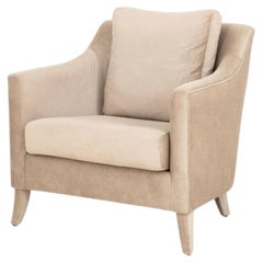Brabbu "Como" Sillón tapizado de terciopelo gris