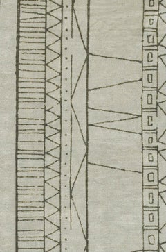 Cuzco Hand-Tufted Dyed Wool Rug in Geometric Pattern