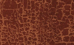 Himba Circular Hand-Tufted Tencel Rug II in Red Amber by Brabbu
