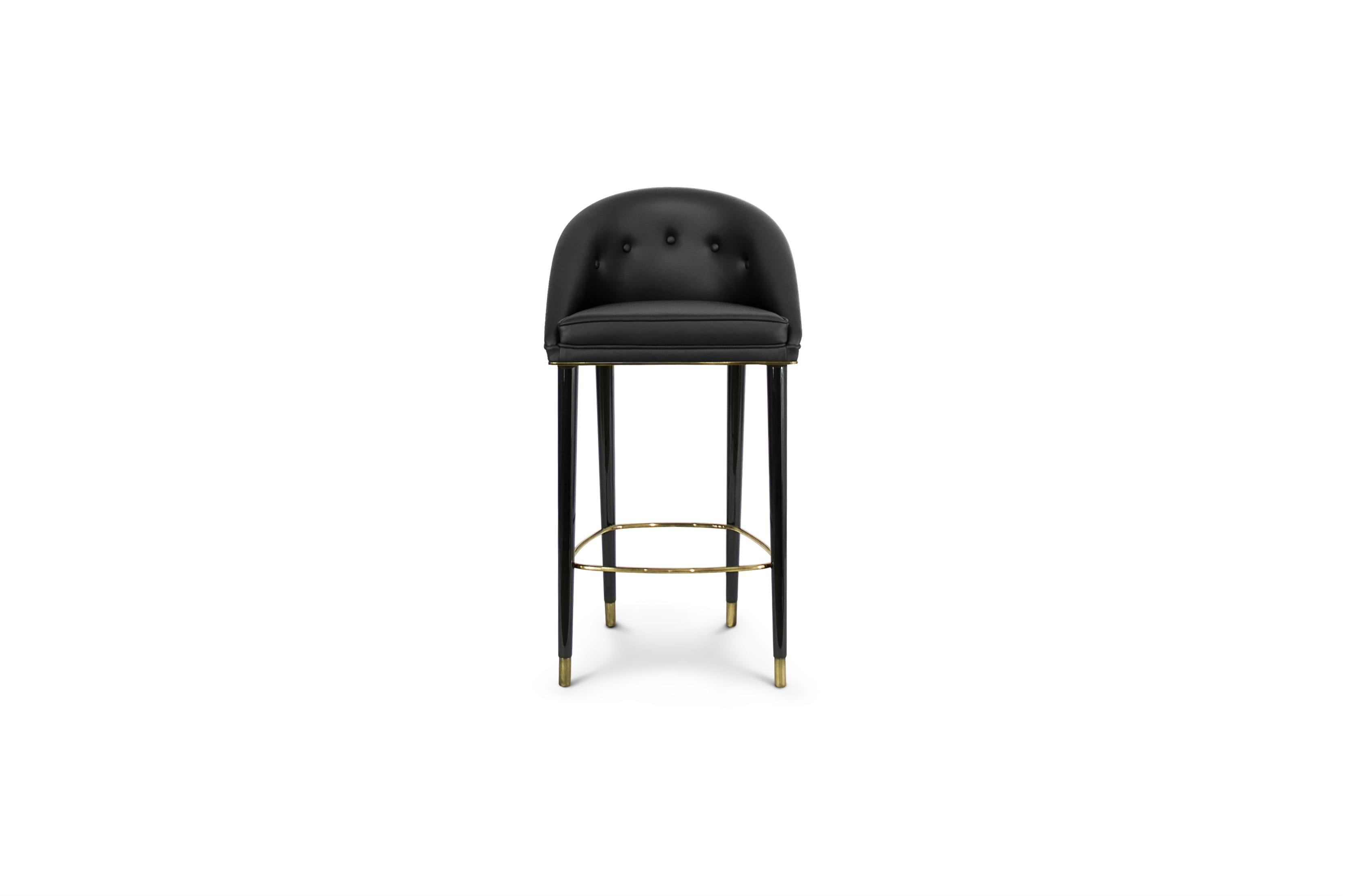 The Malay Archipelago whispers the story of diverse cultures such as Indonesia, the Philippines and Singapore. These ethnicities give life to Malay – a graceful black leather bar chair with a mystical soul that will fulfill your entire ambiance with