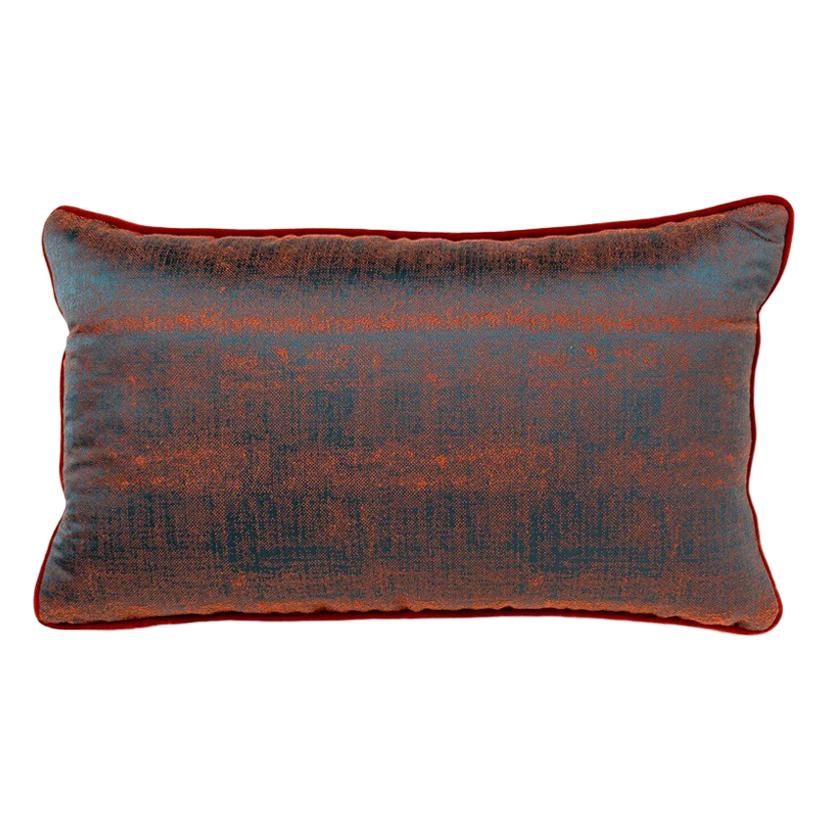 Mauna Loa Pillow in Burnt Auburn Twill im Angebot