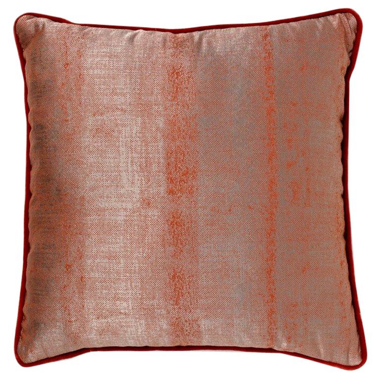 2 Sahara Pillow in Red Twill For Sale