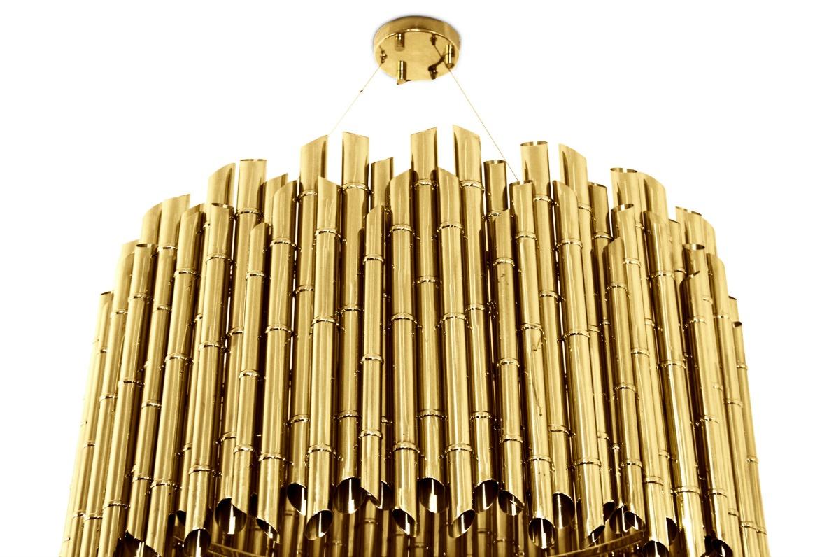 Portuguese Saki Suspension in Polished Brass For Sale