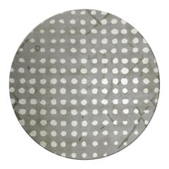 Hand-Knotted Dyed Wool Sami Rug II in Gray with White Dots by BRABBU