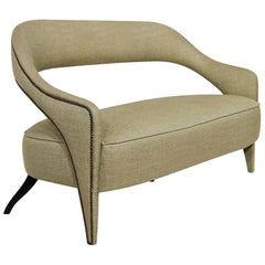 Tellus 2 Seat Sofa With Metal and Wood Detail