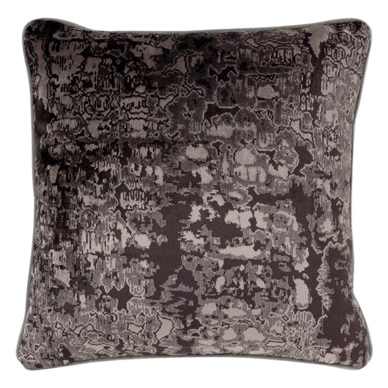 Brabbu Wallingford Eclectic Pillow in Black Twill im Angebot
