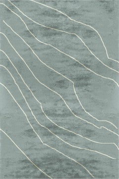 Warao Hand-Tufted Tencel Rug in Seafoam Green