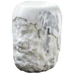Yoho Stool in Carrara Marble by Brabbu