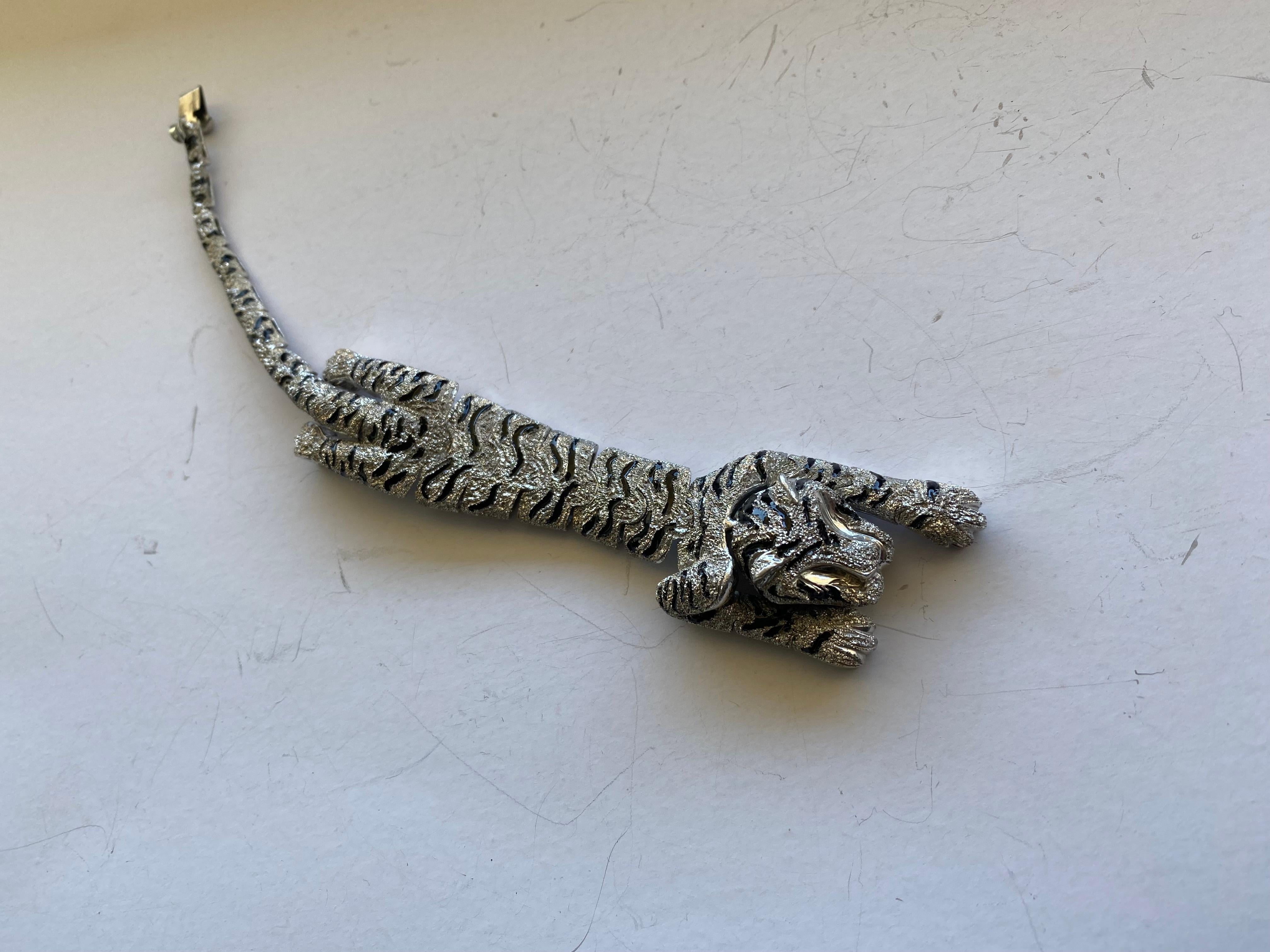 Women's Bracelet  silver tiger 