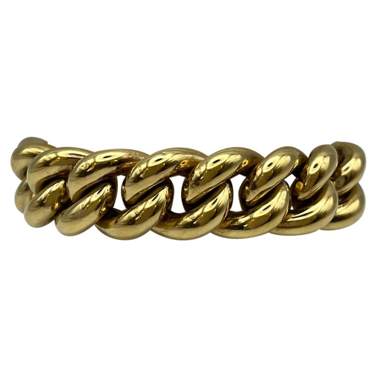 Bracciale Artigianale Groummette in oro giallo 18 kt. in vendita