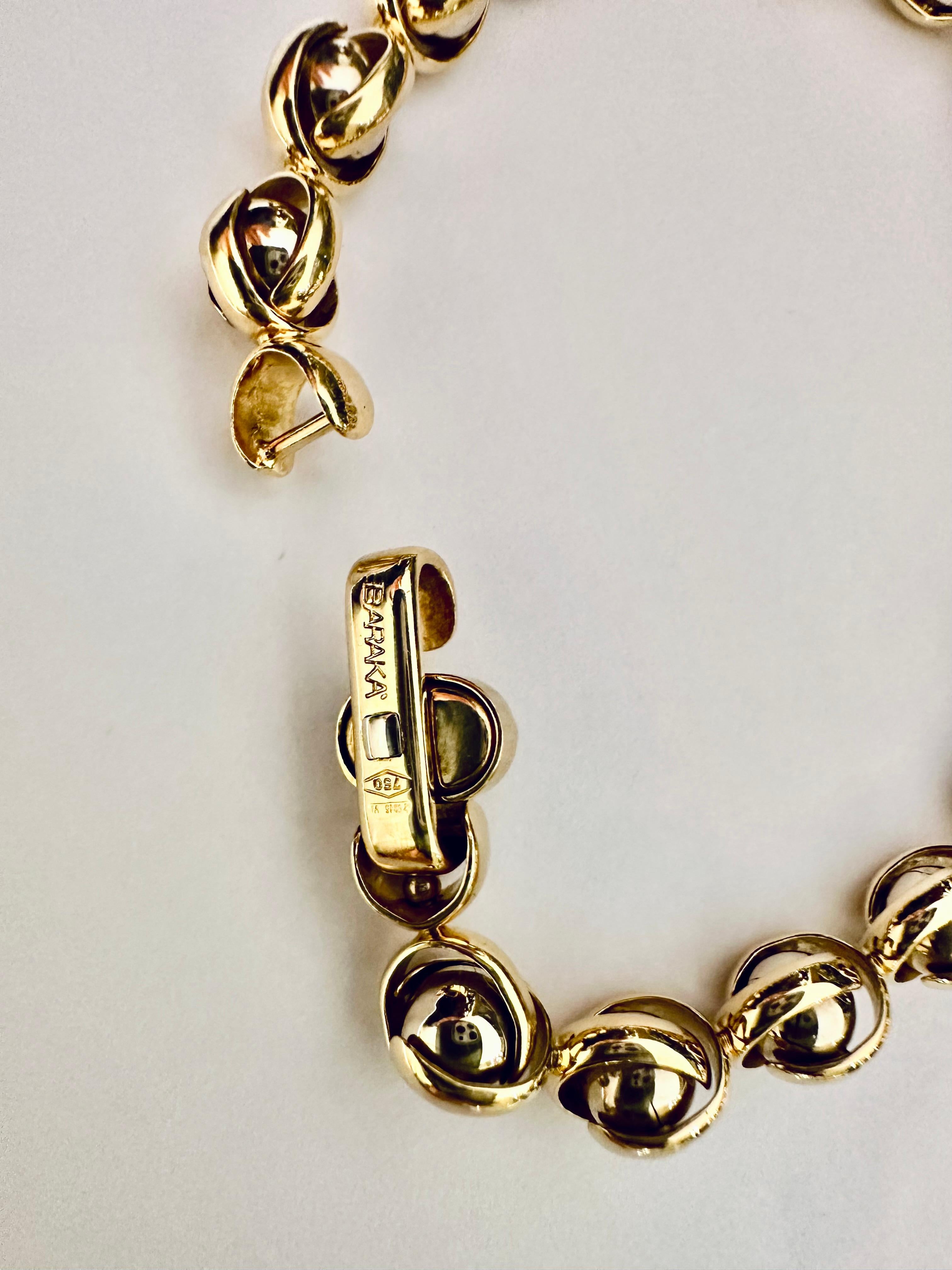 Men's Bracciale Barakà uomo in Oro 18kt – Scultura di Design e Movimento For Sale