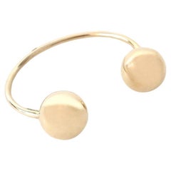 Bold bracelet, 925 sterling silver, 18 kt. gold plated, Bulle