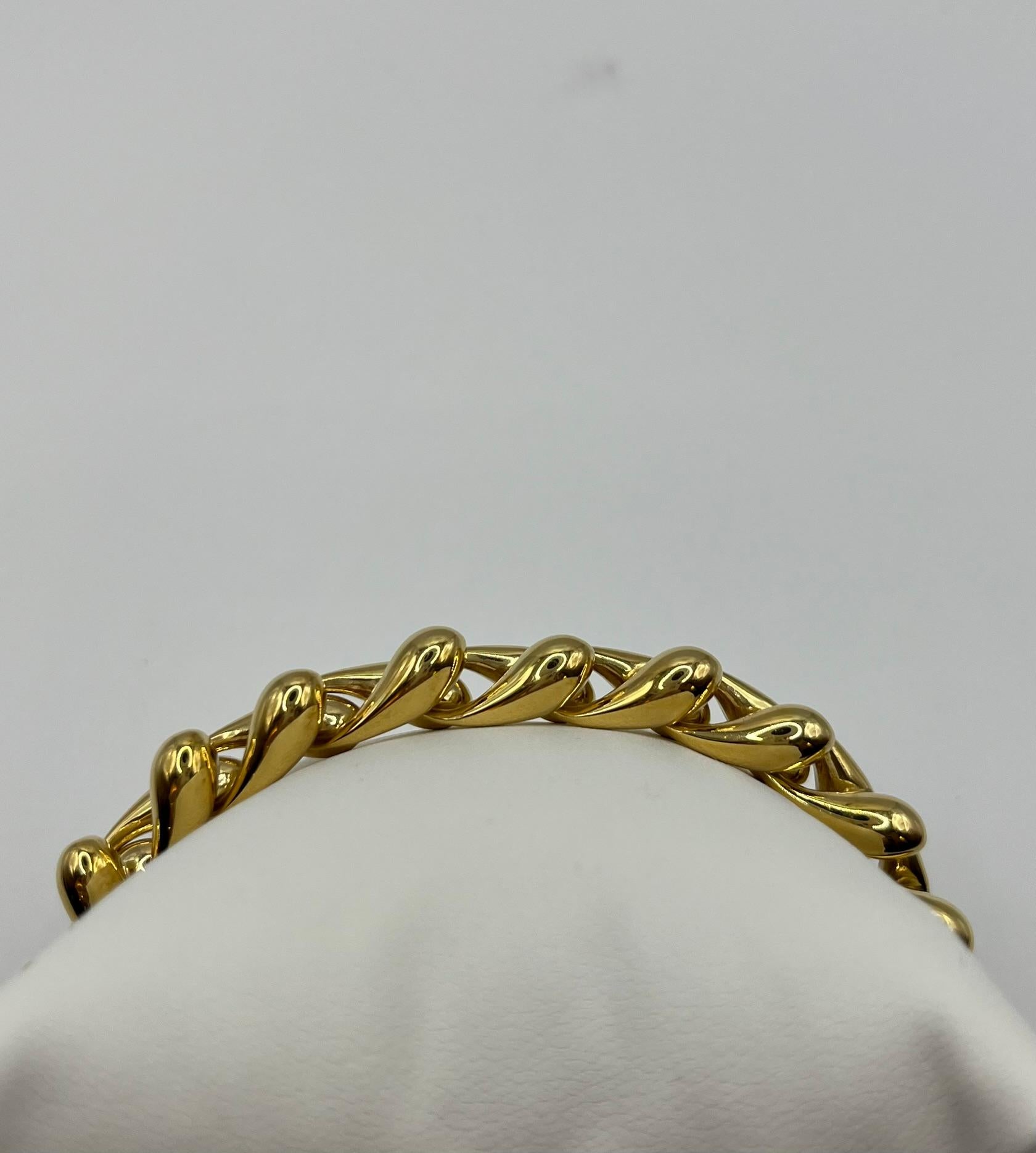 Bracciale Chiampesan in oro giallo 18 kt. con zaffiro cabochon - Edizione limita en venta 6