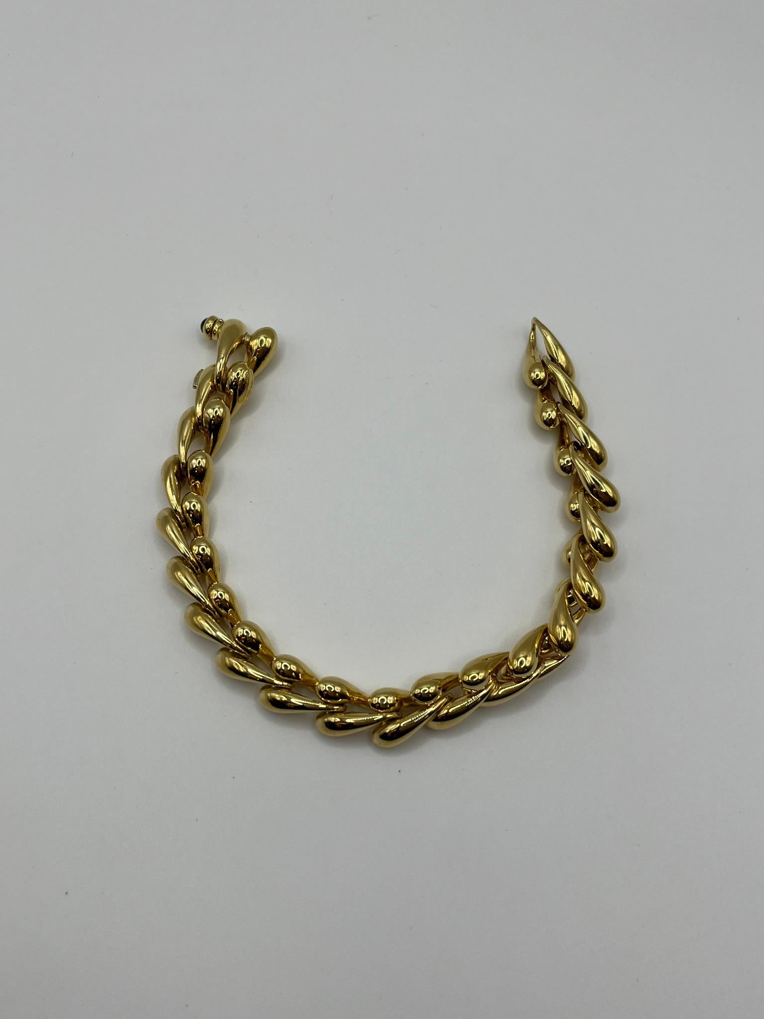 Bracciale Chiampesan in oro giallo 18 kt. con zaffiro cabochon - Edizione limita Cabujón en venta