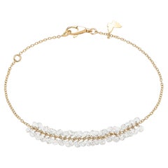 Bracciale costellazione in oro giallo e diamanti taglio rosa