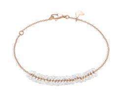 Konstellationsarmband aus Roségold und Diamanten im Rosenschliff