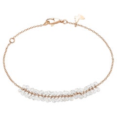 Rose gold and rose-cut diamond constellation bracelet
