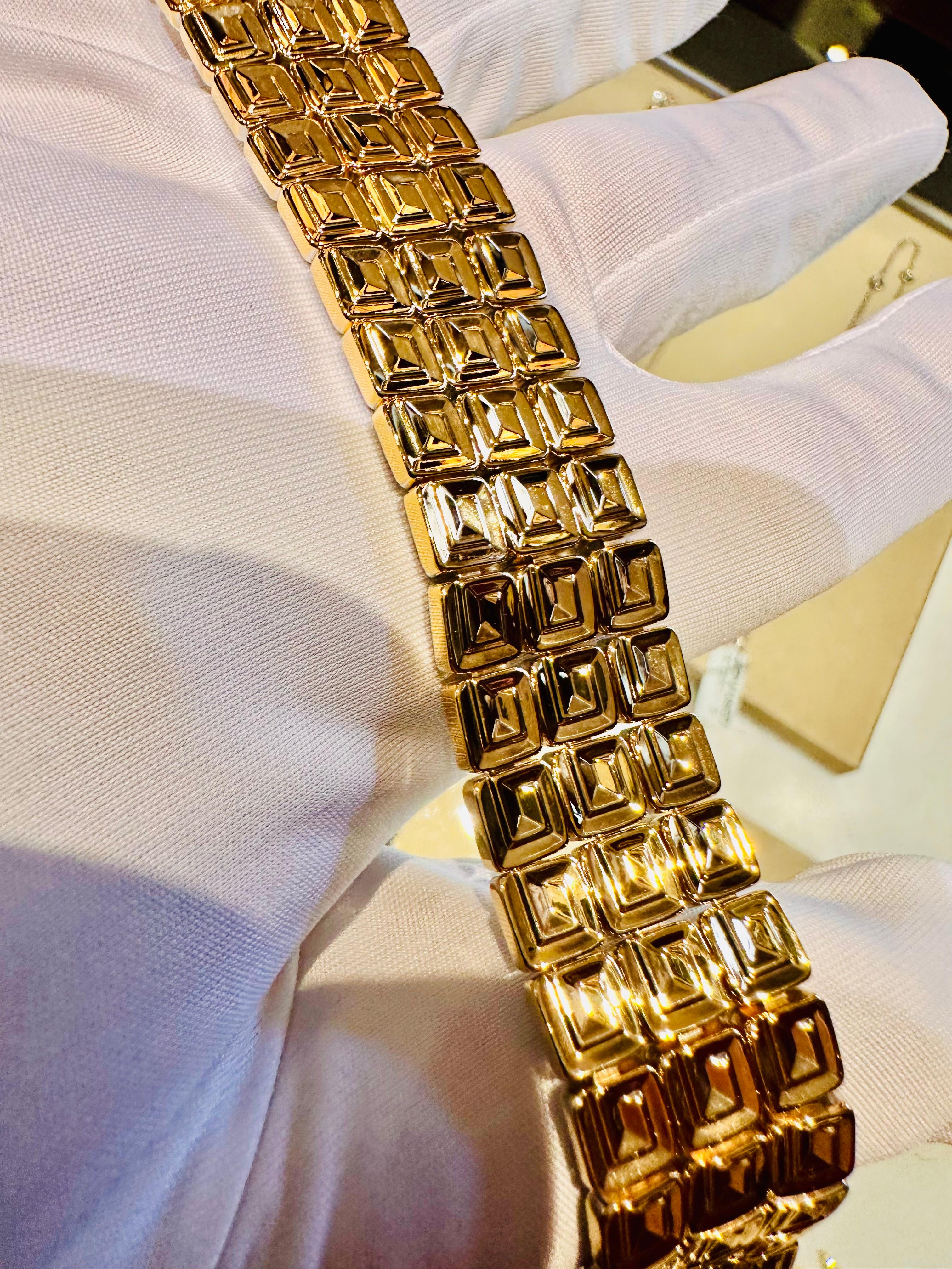 Chimento Bracelet double face en or jaune et blanc 18 ct  Unique en vente 6
